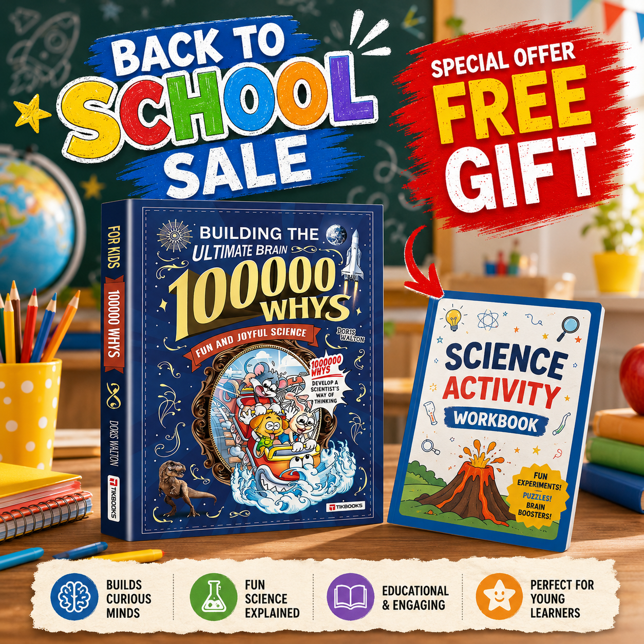 The Ultimate Brain Builder: 100,000 Whys Science Encyclopedia for Kids (Ages 5–16)